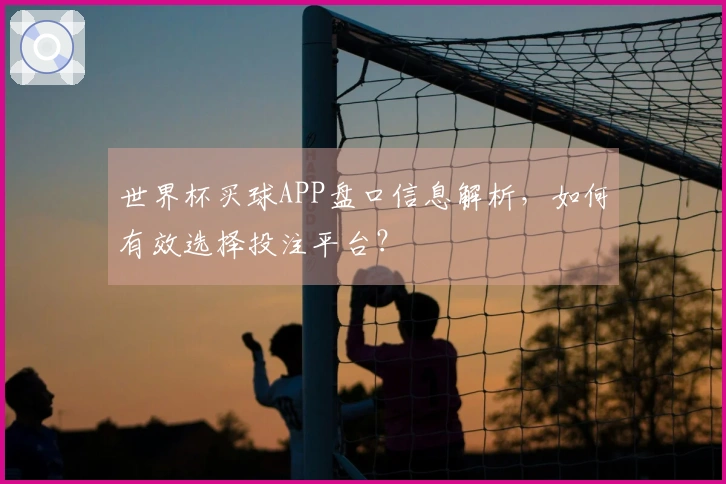 世界杯买球APP盘口信息解析，如何有效选择投注平台？