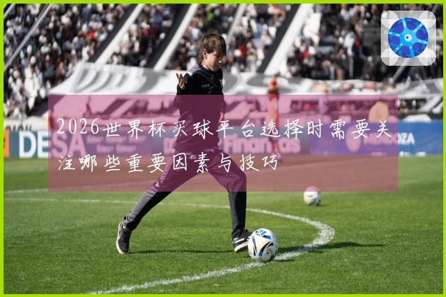 2026世界杯买球平台选择时需要关注哪些重要因素与技巧
