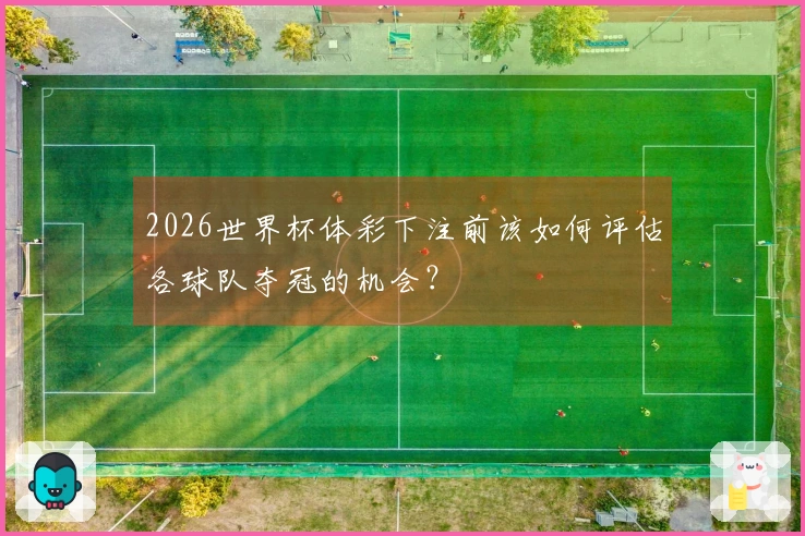 2026世界杯体彩下注前该如何评估各球队夺冠的机会？